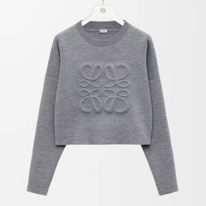 Loewe Anagram Sweater Grey In Wool $1250